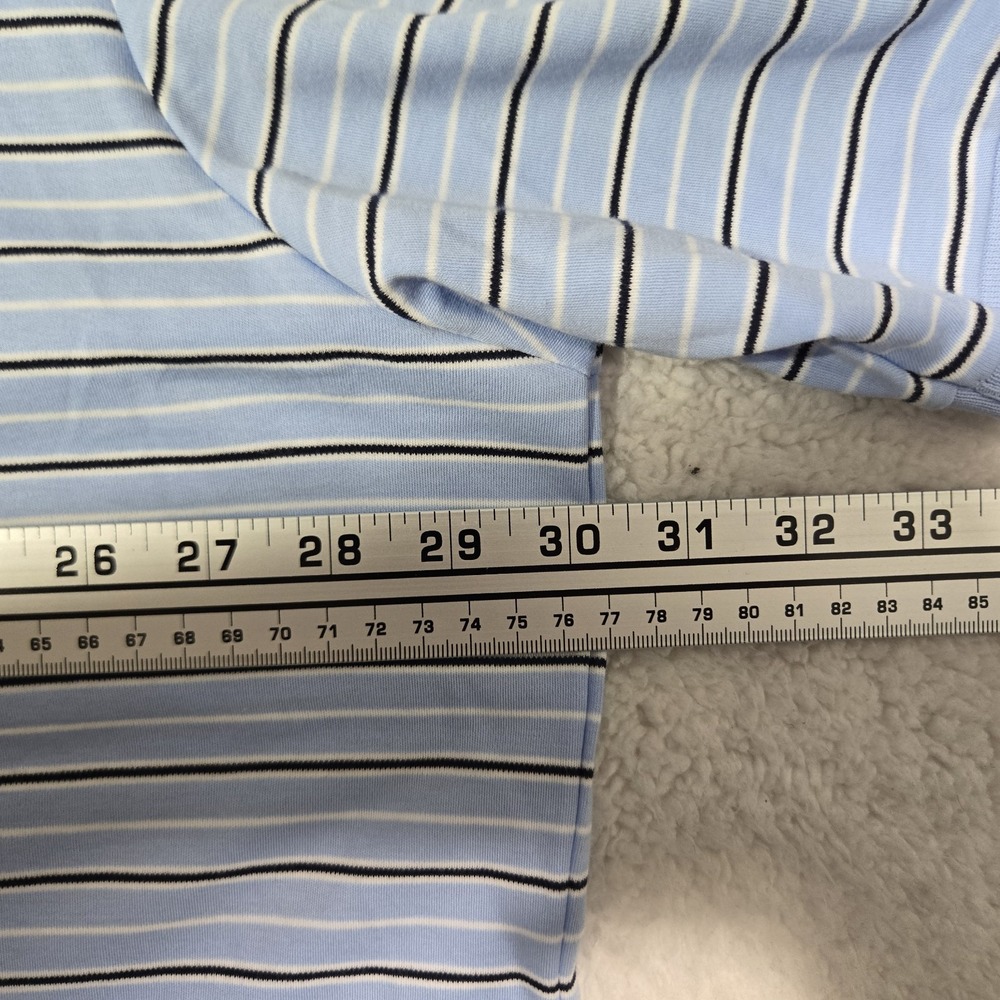 $125 Polo Ralph Lauren Mens 3XB Blue White Stripe Cotton Polo‎ Shirt 3XL Big - Picture 6 of 7